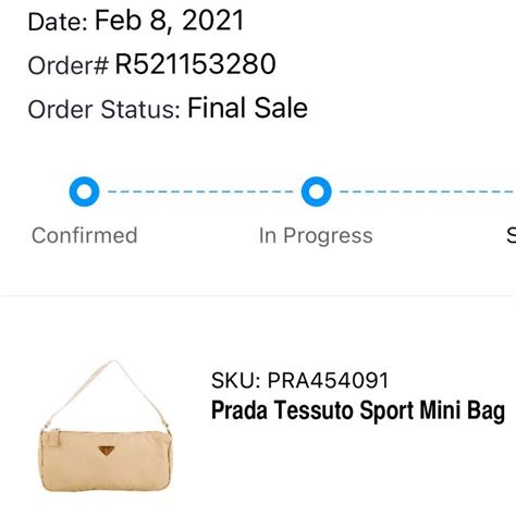 prada order status refused